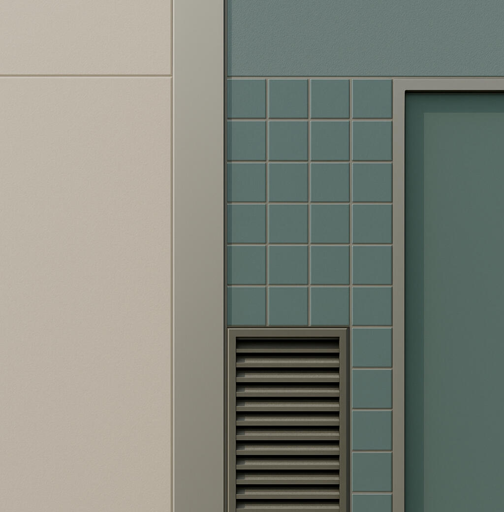 Beige building facade showcasing safe cleaning techniques across diverse Hong Kong surfaces.